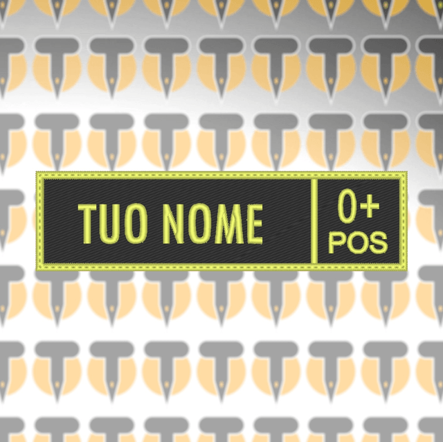 Patch Nominativa - Rh 0 +