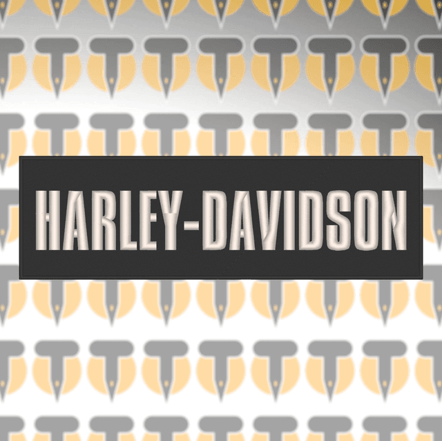 Maxi Patch Harley Davidson Rettangolare 